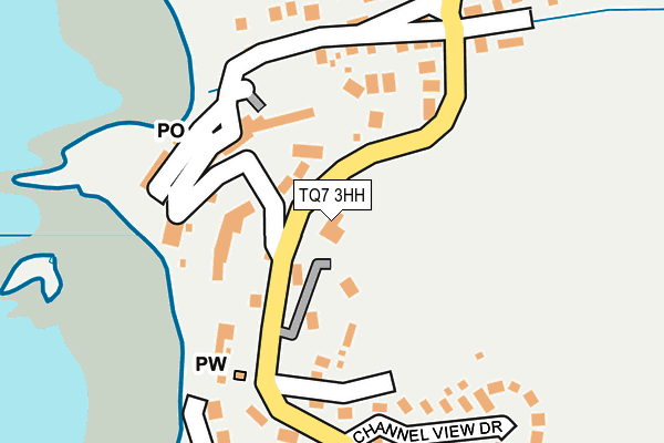 TQ7 3HH map - OS OpenMap – Local (Ordnance Survey)