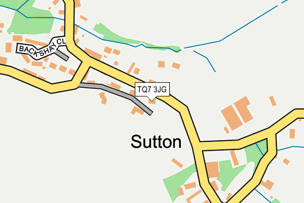 TQ7 3JG map - OS OpenMap – Local (Ordnance Survey)