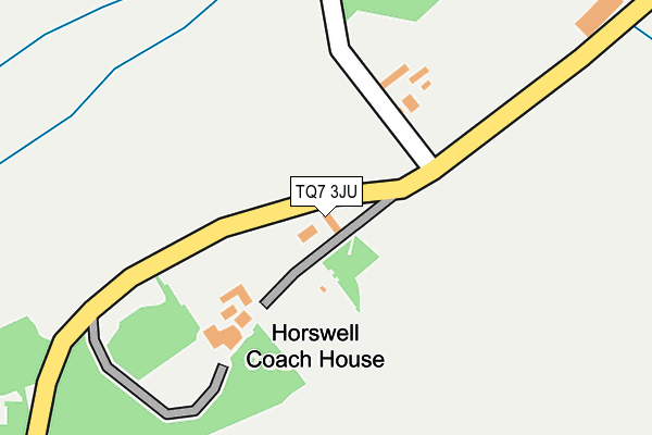 TQ7 3JU map - OS OpenMap – Local (Ordnance Survey)