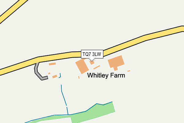 TQ7 3LW map - OS OpenMap – Local (Ordnance Survey)