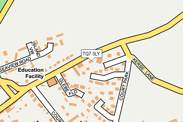 TQ7 3LY map - OS OpenMap – Local (Ordnance Survey) TQ7 3LY map - OS OpenMap – Local (Ordnance Survey)