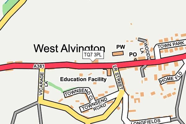TQ7 3PL map - OS OpenMap – Local (Ordnance Survey) TQ7 3PL map - OS OpenMap – Local (Ordnance Survey)