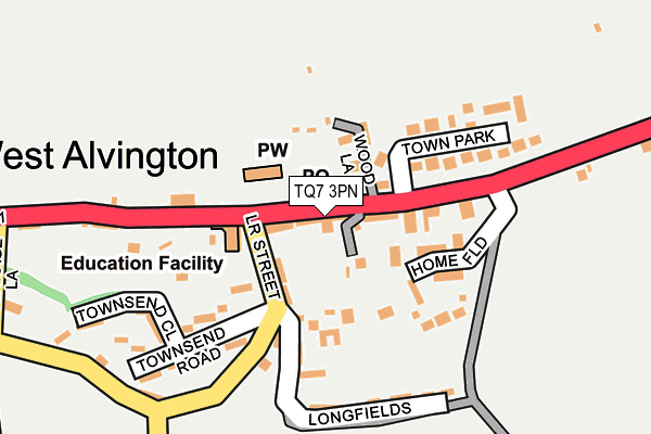 TQ7 3PN map - OS OpenMap – Local (Ordnance Survey) TQ7 3PN map - OS OpenMap – Local (Ordnance Survey)