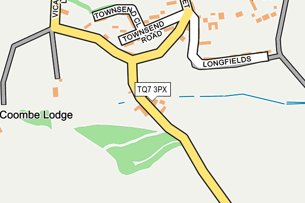 TQ7 3PX map - OS OpenMap – Local (Ordnance Survey) TQ7 3PX map - OS OpenMap – Local (Ordnance Survey)