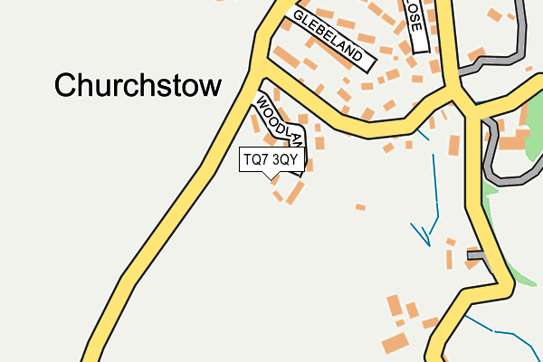 TQ7 3QY map - OS OpenMap – Local (Ordnance Survey) TQ7 3QY map - OS OpenMap – Local (Ordnance Survey)