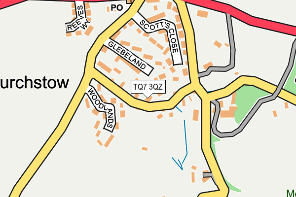 TQ7 3QZ map - OS OpenMap – Local (Ordnance Survey) TQ7 3QZ map - OS OpenMap – Local (Ordnance Survey)