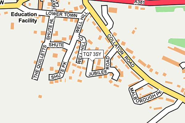 TQ7 3SY map - OS OpenMap – Local (Ordnance Survey) TQ7 3SY map - OS OpenMap – Local (Ordnance Survey)