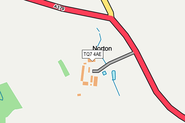 TQ7 4AE map - OS OpenMap – Local (Ordnance Survey) TQ7 4AE map - OS OpenMap – Local (Ordnance Survey)