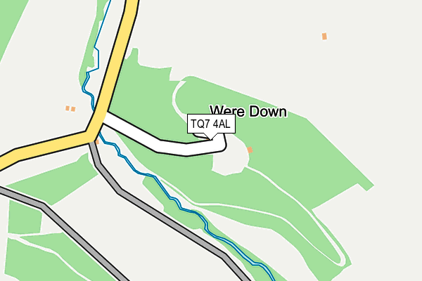 TQ7 4AL map - OS OpenMap – Local (Ordnance Survey) TQ7 4AL map - OS OpenMap – Local (Ordnance Survey)