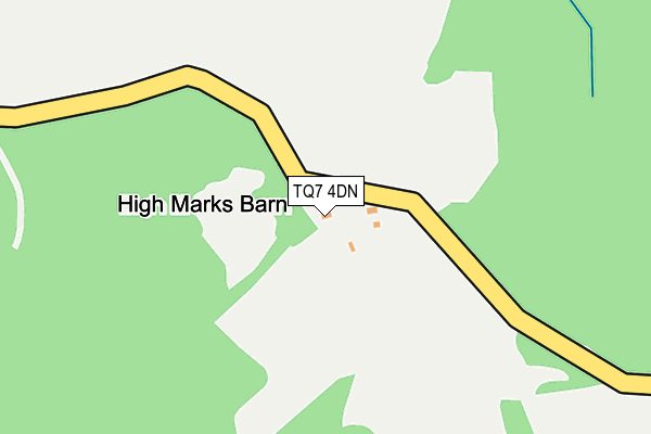 TQ7 4DN map - OS OpenMap – Local (Ordnance Survey) TQ7 4DN map - OS OpenMap – Local (Ordnance Survey)