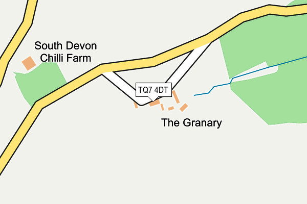 TQ7 4DT map - OS OpenMap – Local (Ordnance Survey)