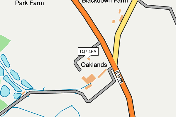 TQ7 4EA map - OS OpenMap – Local (Ordnance Survey)
