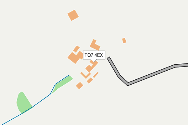 TQ7 4EX map - OS OpenMap – Local (Ordnance Survey) TQ7 4EX map - OS OpenMap – Local (Ordnance Survey)
