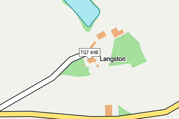 TQ7 4HB map - OS OpenMap – Local (Ordnance Survey) TQ7 4HB map - OS OpenMap – Local (Ordnance Survey)
