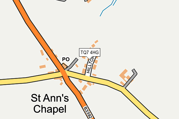 TQ7 4HG map - OS OpenMap – Local (Ordnance Survey)