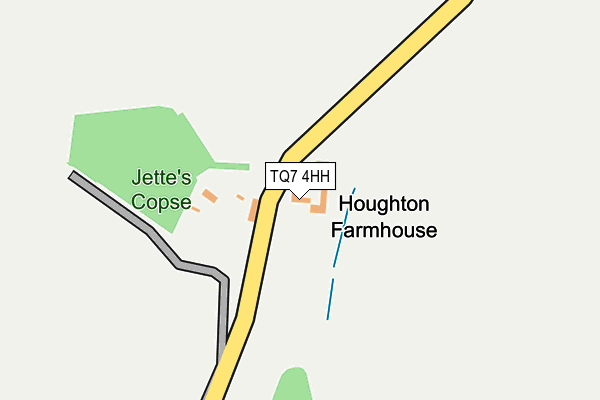 TQ7 4HH map - OS OpenMap – Local (Ordnance Survey)