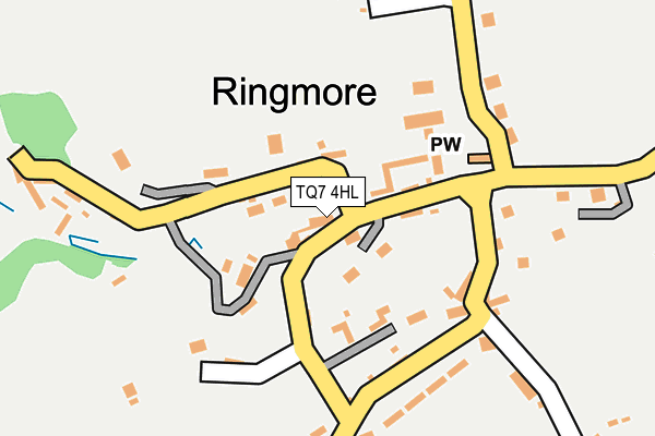 TQ7 4HL map - OS OpenMap – Local (Ordnance Survey)