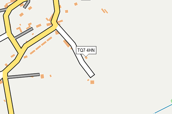 TQ7 4HN map - OS OpenMap – Local (Ordnance Survey) TQ7 4HN map - OS OpenMap – Local (Ordnance Survey)
