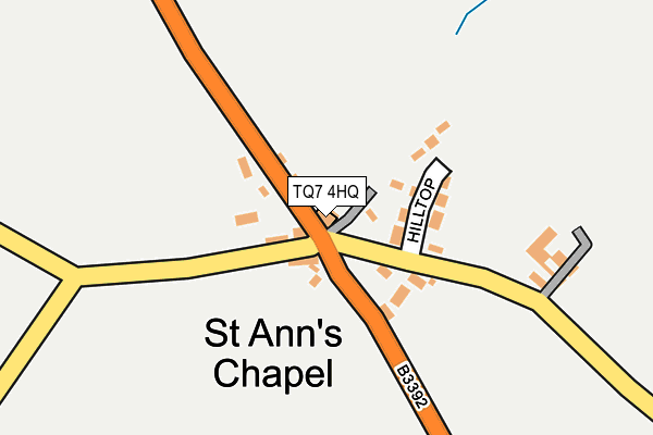 TQ7 4HQ map - OS OpenMap – Local (Ordnance Survey)