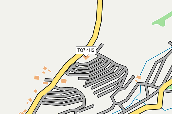 TQ7 4HS map - OS OpenMap – Local (Ordnance Survey) TQ7 4HS map - OS OpenMap – Local (Ordnance Survey)