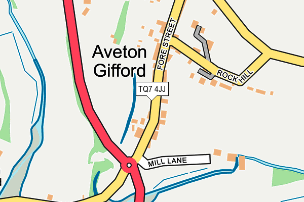 TQ7 4JJ map - OS OpenMap – Local (Ordnance Survey)