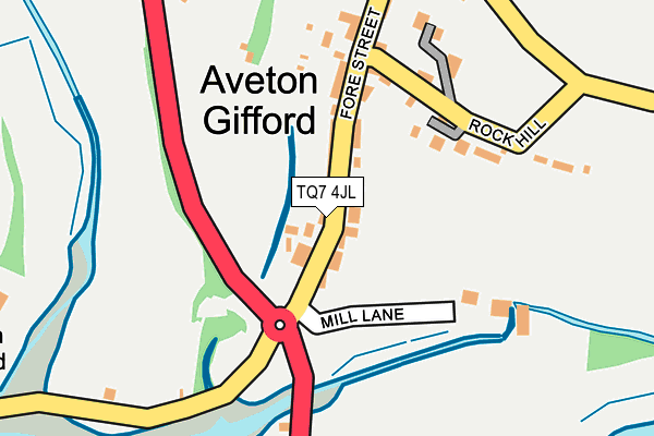 TQ7 4JL map - OS OpenMap – Local (Ordnance Survey)