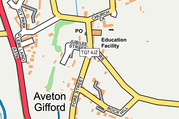 TQ7 4JZ map - OS OpenMap – Local (Ordnance Survey)
