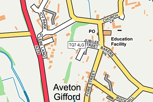 TQ7 4LG map - OS OpenMap – Local (Ordnance Survey)
