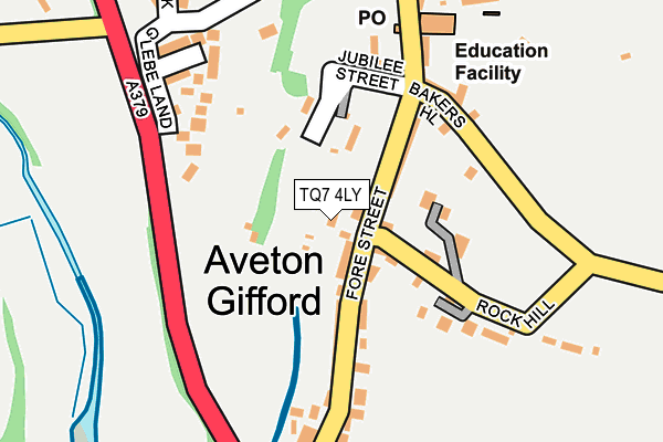 TQ7 4LY map - OS OpenMap – Local (Ordnance Survey) TQ7 4LY map - OS OpenMap – Local (Ordnance Survey)