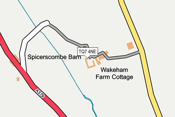 TQ7 4NE map - OS OpenMap – Local (Ordnance Survey)