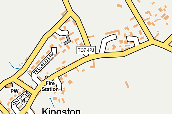 TQ7 4PJ map - OS OpenMap – Local (Ordnance Survey)