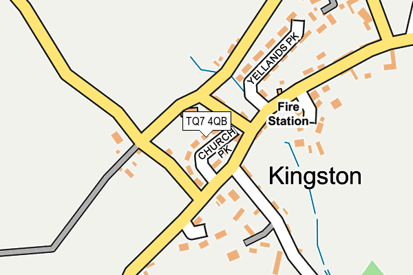 TQ7 4QB map - OS OpenMap – Local (Ordnance Survey)
