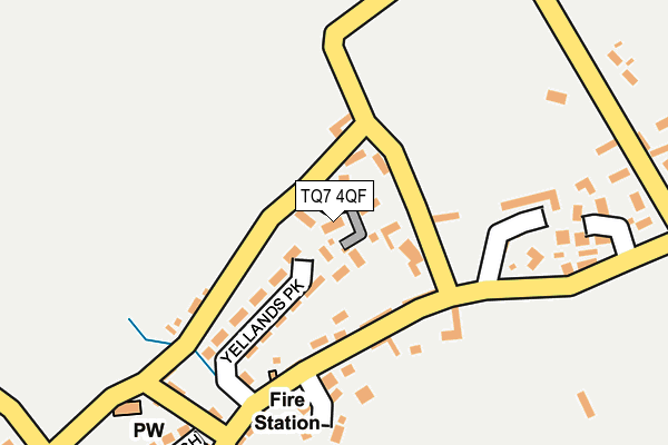 TQ7 4QF map - OS OpenMap – Local (Ordnance Survey)