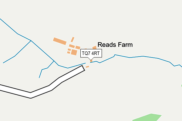 TQ7 4RT map - OS OpenMap – Local (Ordnance Survey) TQ7 4RT map - OS OpenMap – Local (Ordnance Survey)