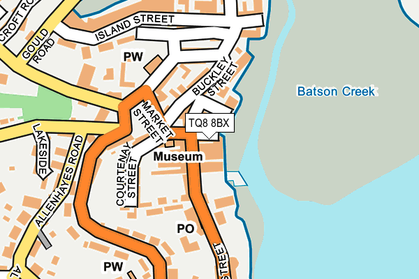 TQ8 8BX map - OS OpenMap – Local (Ordnance Survey) TQ8 8BX map - OS OpenMap – Local (Ordnance Survey)