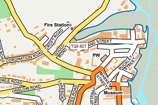 TQ8 8DT map - OS OpenMap – Local (Ordnance Survey) TQ8 8DT map - OS OpenMap – Local (Ordnance Survey)