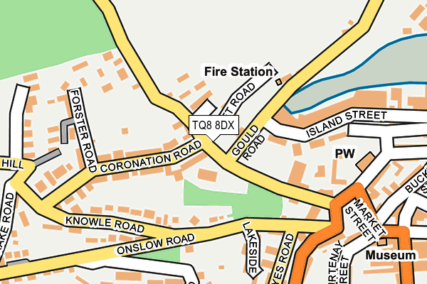 TQ8 8DX map - OS OpenMap – Local (Ordnance Survey) TQ8 8DX map - OS OpenMap – Local (Ordnance Survey)