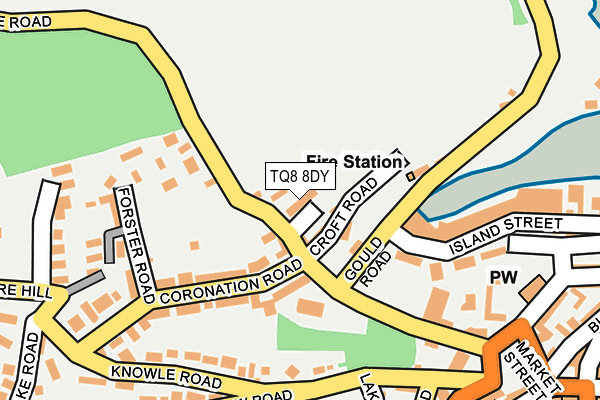 TQ8 8DY map - OS OpenMap – Local (Ordnance Survey) TQ8 8DY map - OS OpenMap – Local (Ordnance Survey)