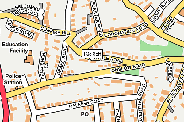 TQ8 8EH map - OS OpenMap – Local (Ordnance Survey) TQ8 8EH map - OS OpenMap – Local (Ordnance Survey)