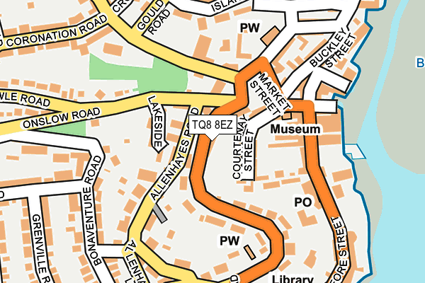 TQ8 8EZ map - OS OpenMap – Local (Ordnance Survey) TQ8 8EZ map - OS OpenMap – Local (Ordnance Survey)