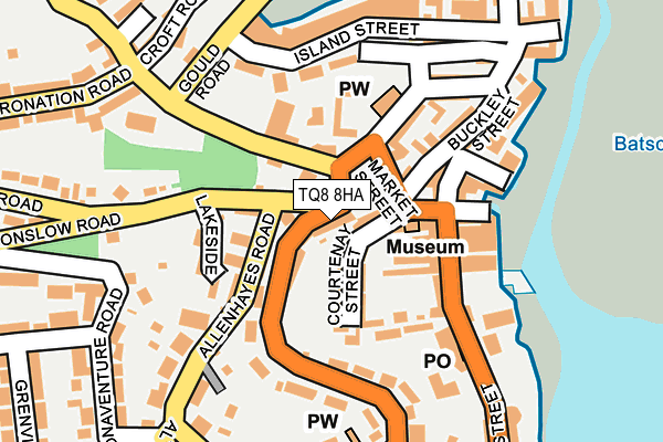 TQ8 8HA map - OS OpenMap – Local (Ordnance Survey) TQ8 8HA map - OS OpenMap – Local (Ordnance Survey)