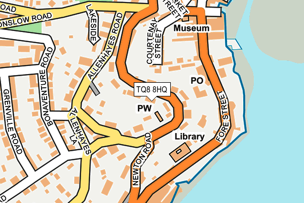 TQ8 8HQ map - OS OpenMap – Local (Ordnance Survey) TQ8 8HQ map - OS OpenMap – Local (Ordnance Survey)