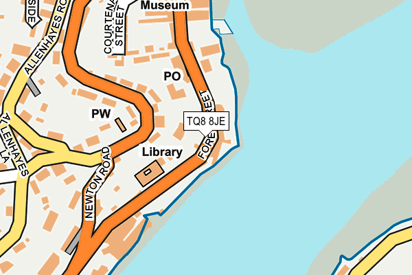 TQ8 8JE map - OS OpenMap – Local (Ordnance Survey) TQ8 8JE map - OS OpenMap – Local (Ordnance Survey)