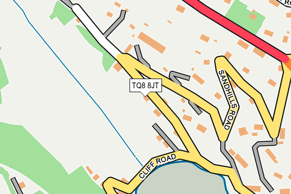 TQ8 8JT map - OS OpenMap – Local (Ordnance Survey) TQ8 8JT map - OS OpenMap – Local (Ordnance Survey)