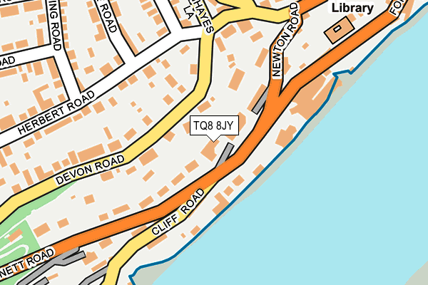 TQ8 8JY map - OS OpenMap – Local (Ordnance Survey) TQ8 8JY map - OS OpenMap – Local (Ordnance Survey)