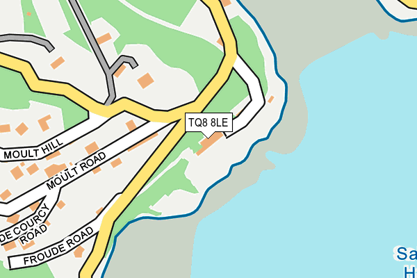TQ8 8LE map - OS OpenMap – Local (Ordnance Survey) TQ8 8LE map - OS OpenMap – Local (Ordnance Survey)