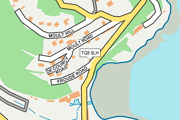 TQ8 8LH map - OS OpenMap – Local (Ordnance Survey) TQ8 8LH map - OS OpenMap – Local (Ordnance Survey)