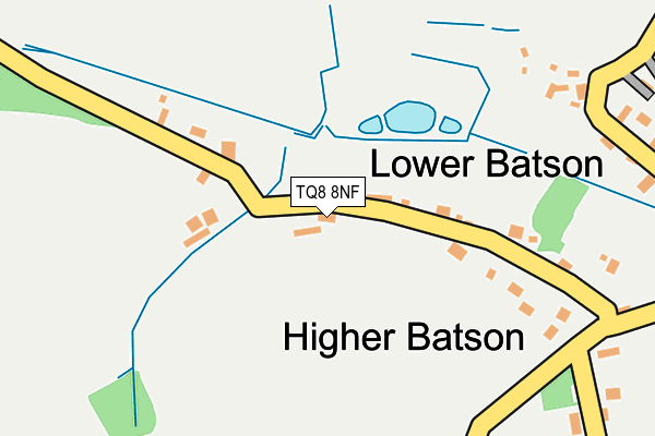 TQ8 8NF map - OS OpenMap – Local (Ordnance Survey) TQ8 8NF map - OS OpenMap – Local (Ordnance Survey)