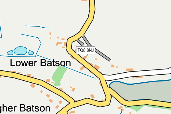 TQ8 8NJ map - OS OpenMap – Local (Ordnance Survey) TQ8 8NJ map - OS OpenMap – Local (Ordnance Survey)