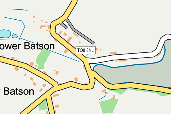 TQ8 8NL map - OS OpenMap – Local (Ordnance Survey) TQ8 8NL map - OS OpenMap – Local (Ordnance Survey)